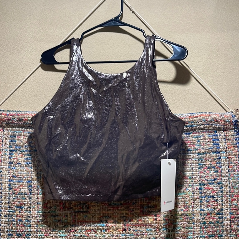 BRAND NEW ALIGN TANK IN METALLIC GOLD